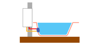 壁貫通設置タイプイラスト