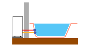 浴室隣接設置タイプイラスト